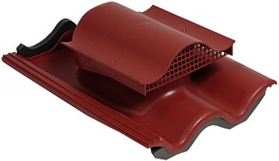 KTV ventilační prvek pro betonovou tašku, červená RAL 3009