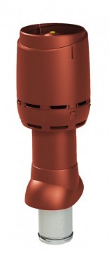 Odvětrávací potrubí FLOW izolované 125P/IS/500, červená RAL 3009